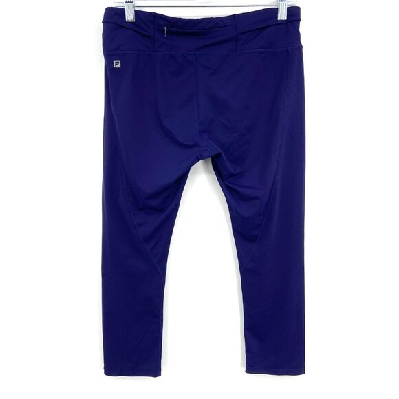 FABLETICS Gia Powerlite Purple Crop Back Zipper Pockets Workout Leggings M / L - Picture 5 of 9